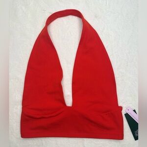 Wild Fable Women's Red Butter Bliss Halter Top Size M